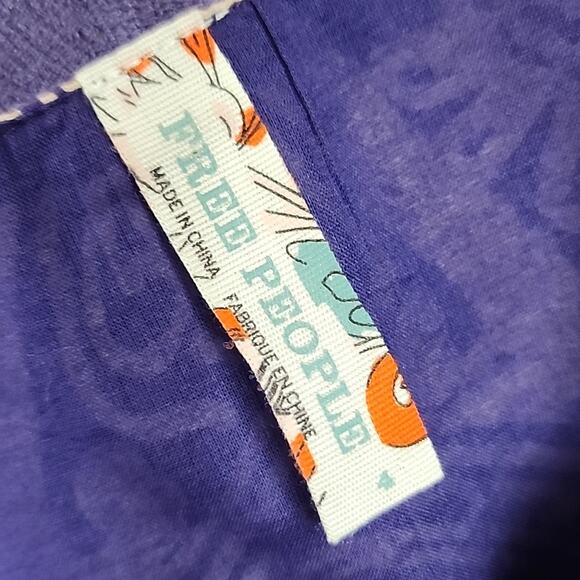 Free People Vintage Plum Folklore Beaded Dress - Picture 4 of 6